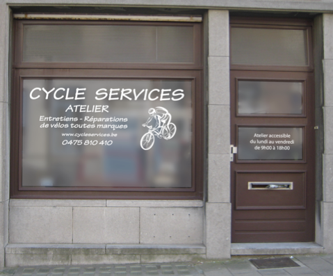 Vitrine Cycle Services Acceuil